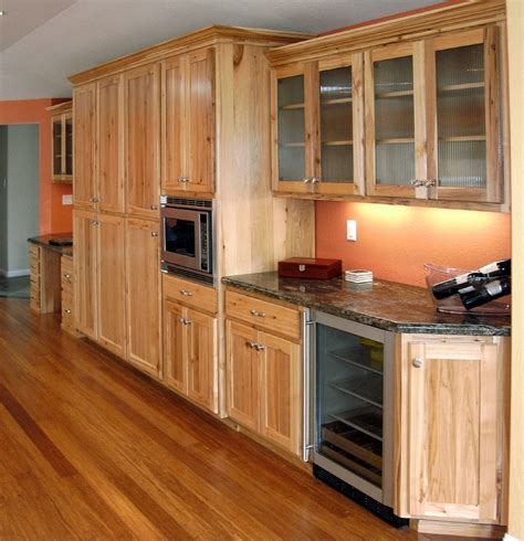 hickory cabinets with stainless steel appliances|hickory kitchen cabinets.